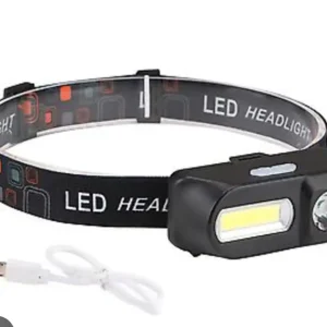 "Head Lamp C-03 - Waterproof, rechargeable LED headlamp for outdoor adventures, available at Free Range Security and Security Self Defense."