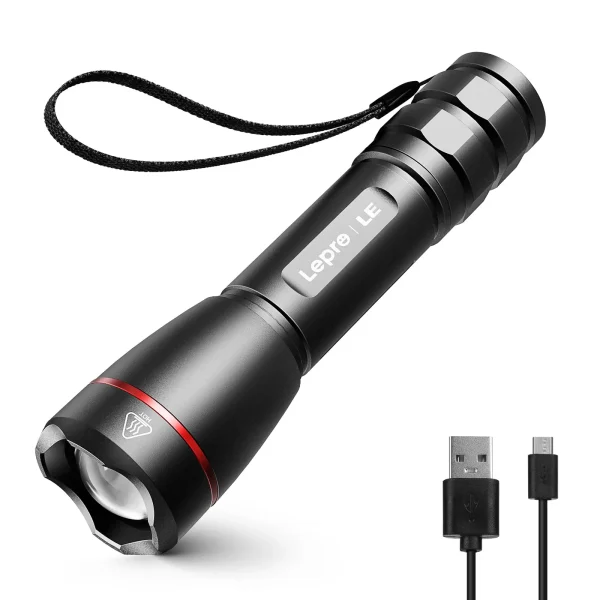 Led rechargeable flashlight