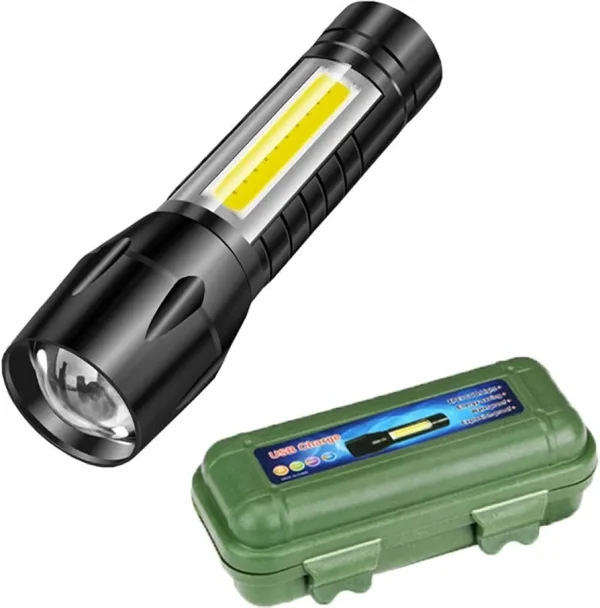 Torch USB Rechargeable light big Green