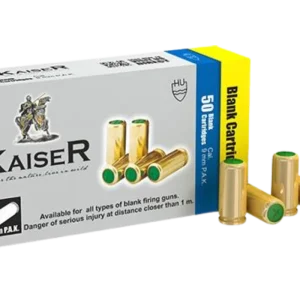 Blank Rounds 9mm P.A.K. Each Cartridge