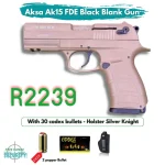Aksa Ak15 FDE Black Blank Gun with 30 bullets + holster Image