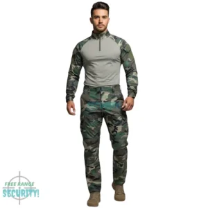 Camo green security uniform
